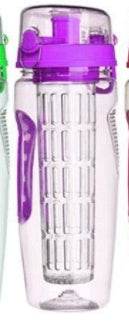 32Oz Fruit Infusing Infuser Water Bottle Water Fruit Bottle BPA Free Plastic Sport Fruit Infuser Water Bottles With Infuser Juice Shaker Drink Bottle Of Water - Mubimart