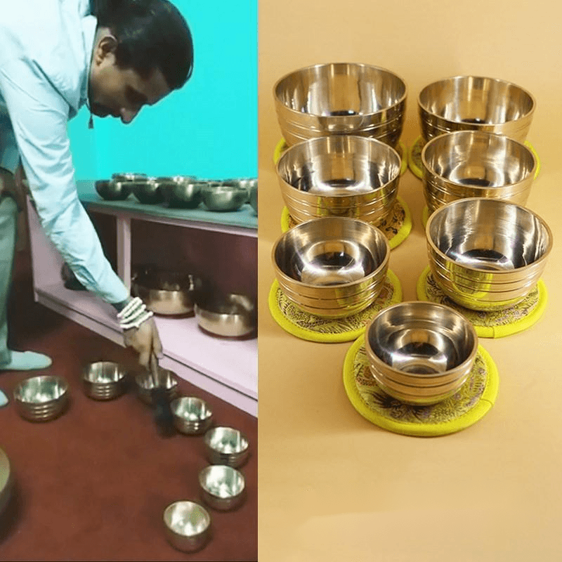 A Set Of Buddha's Sound Bowls And Ornamental Bowls - Mubimart