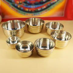 A Set Of Buddha's Sound Bowls And Ornamental Bowls - Mubimart - Mixing Bowls 