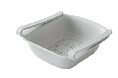 A3016 Kitchen Plastic Drainage Basket Fruit Basket Multifunctional Vegetable Washing Basket Drainer Refrigerator Storage Basket - Mubimart