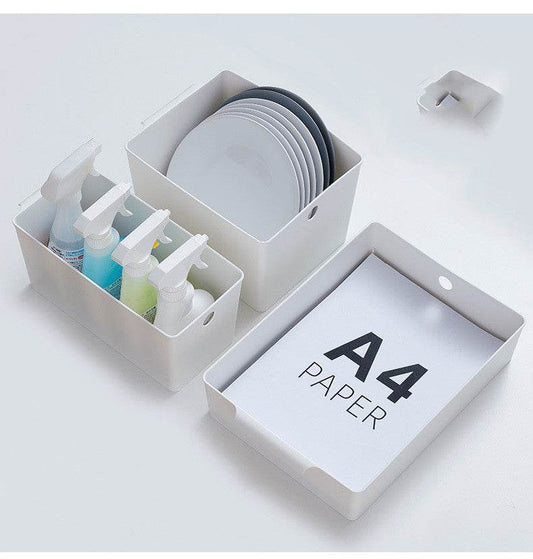 A4 file picture book plastic finishing basket - Mubimart