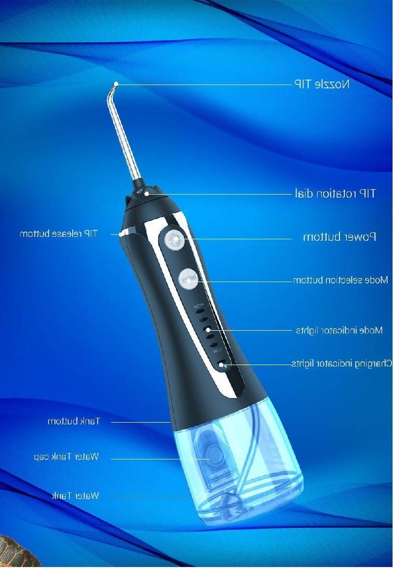 AG Portable Oral Irrigator Usb Rechargeable Water Flosser De - Mubimart