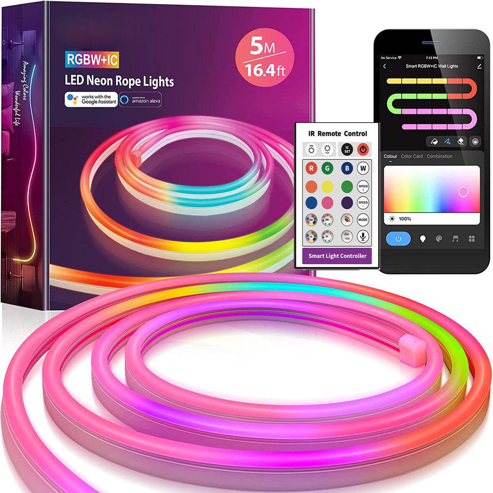 APP Application Control Graffiti Smart LED Light With Neon Strip - Mubimart