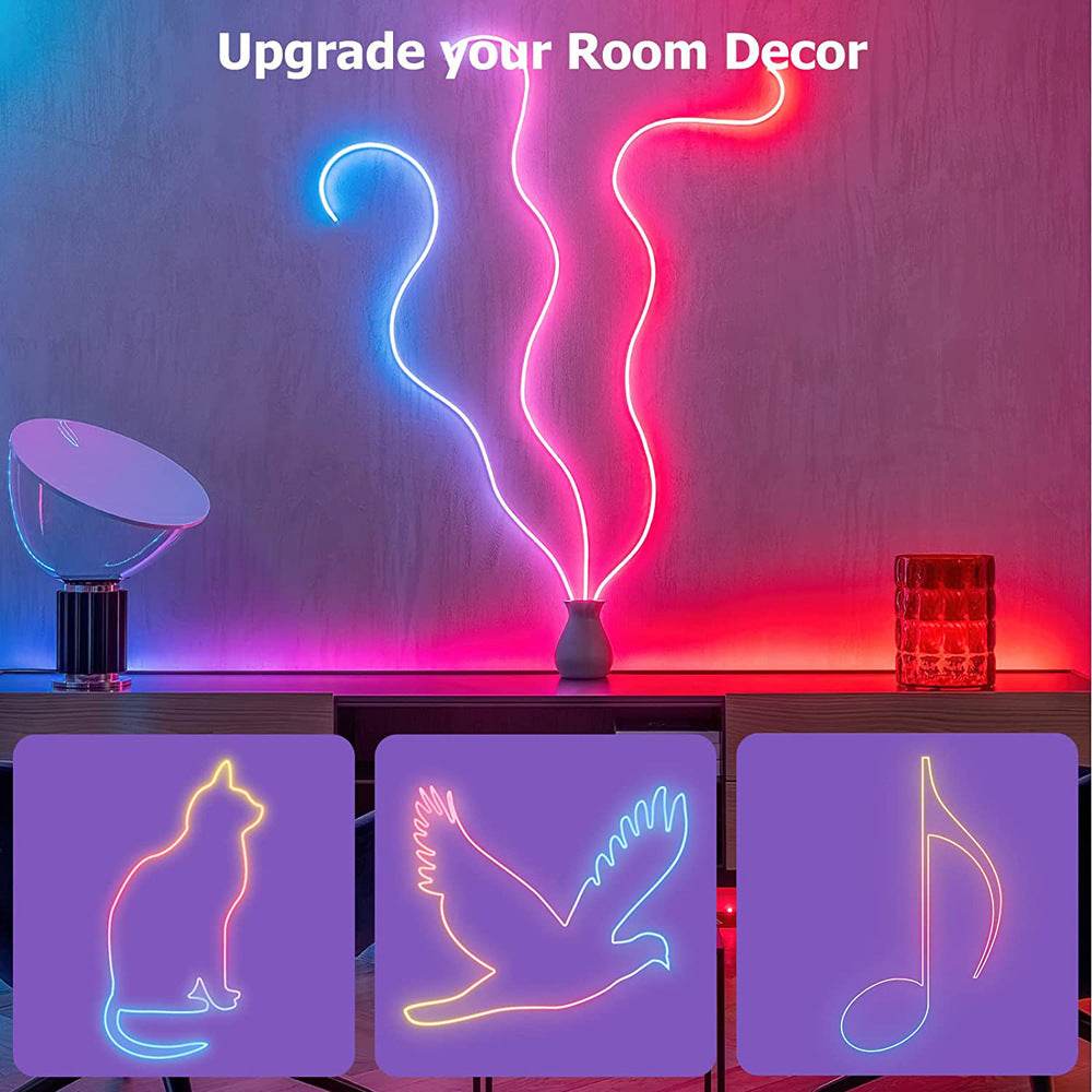 APP Application Control Graffiti Smart LED Light With Neon Strip - Mubimart