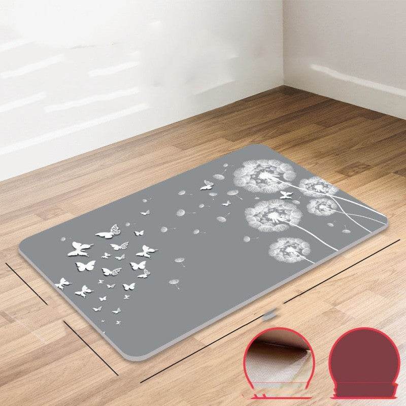 Absorbent Mat Diatom Mud Anti-slip - Mubimart