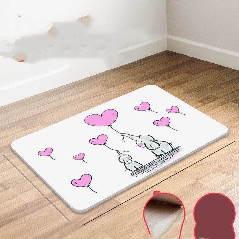 Absorbent Mat Diatom Mud Anti-slip - Mubimart