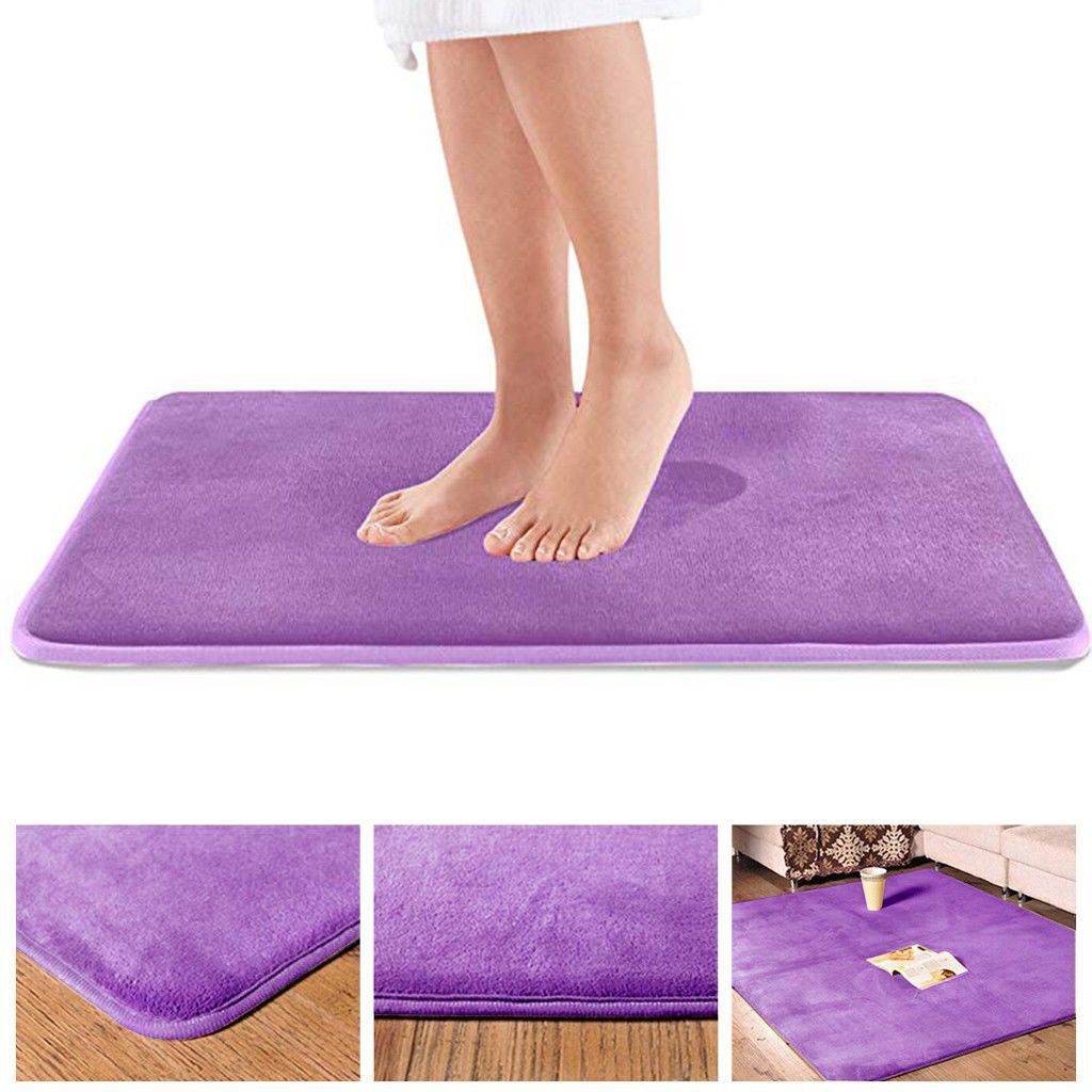 Absorbent Sponge Mat Bathroom Toilet Door Mat - Mubimart