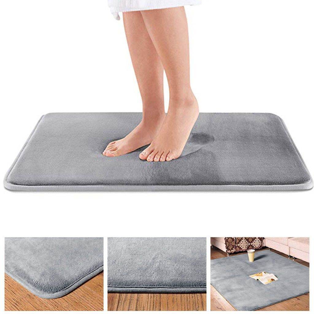 Absorbent Sponge Mat Bathroom Toilet Door Mat - Mubimart