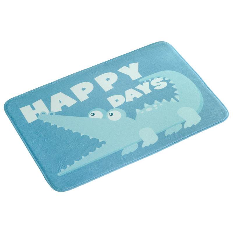 Absorbent bathroom non-slip mat floor mat - Mubimart