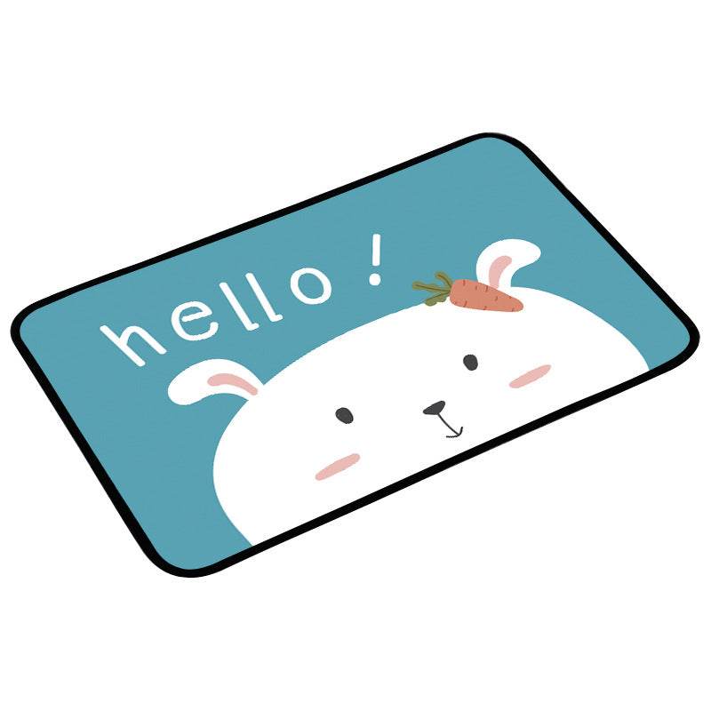 Absorbent bathroom non-slip mat floor mat - Mubimart