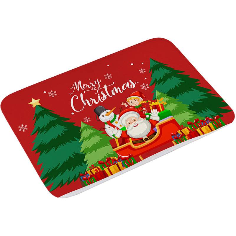 Absorbent bathroom non-slip mat floor mat - Mubimart