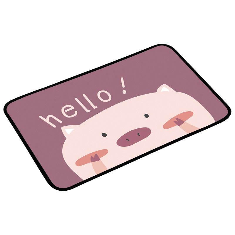 Absorbent bathroom non-slip mat floor mat - Mubimart