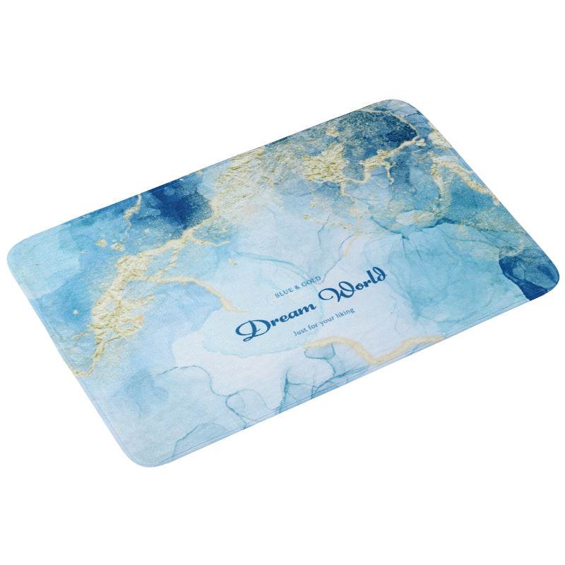Absorbent bathroom non-slip mat floor mat - Mubimart