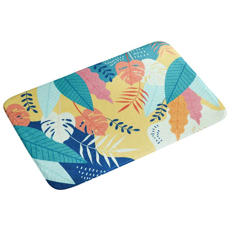Absorbent bathroom non-slip mat floor mat - Mubimart