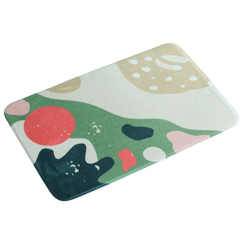 Absorbent bathroom non-slip mat floor mat - Mubimart