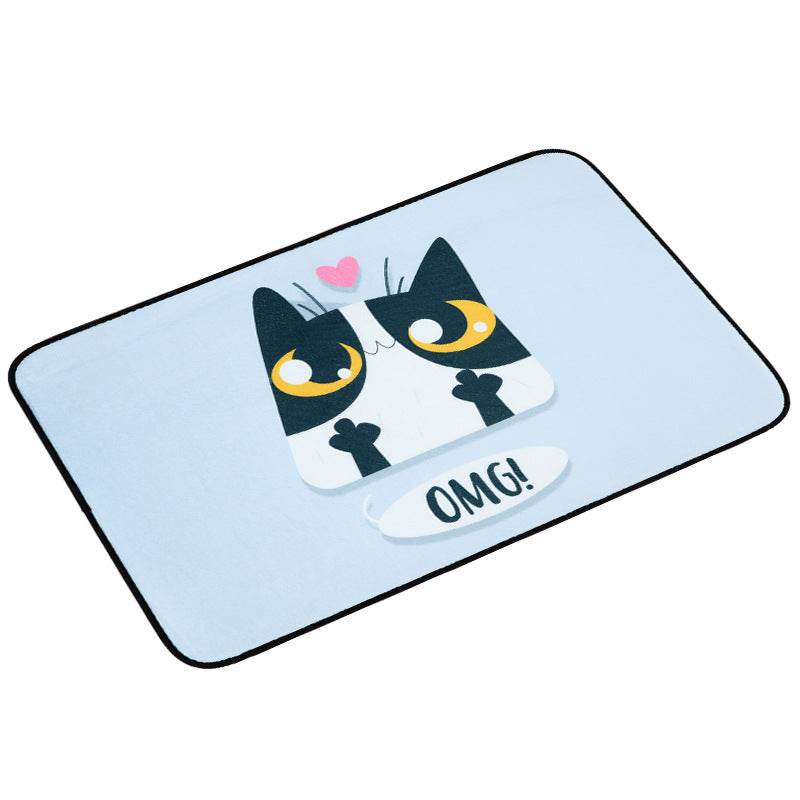 Absorbent bathroom non-slip mat floor mat - Mubimart