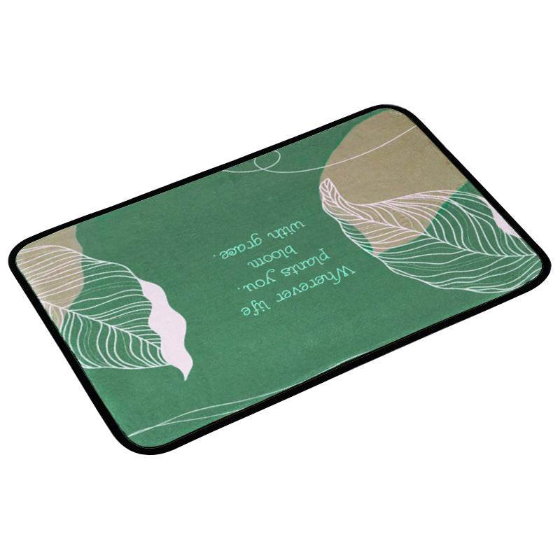 Absorbent bathroom non-slip mat floor mat - Mubimart