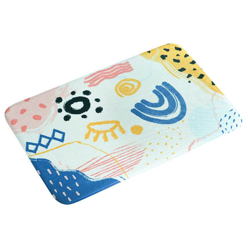 Absorbent bathroom non-slip mat floor mat - Mubimart