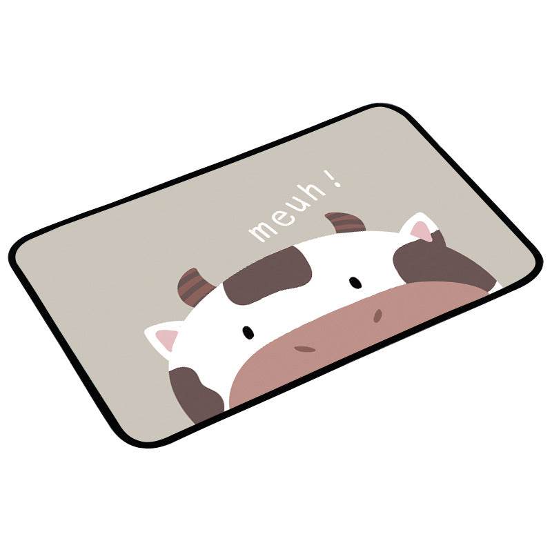 Absorbent bathroom non-slip mat floor mat - Mubimart