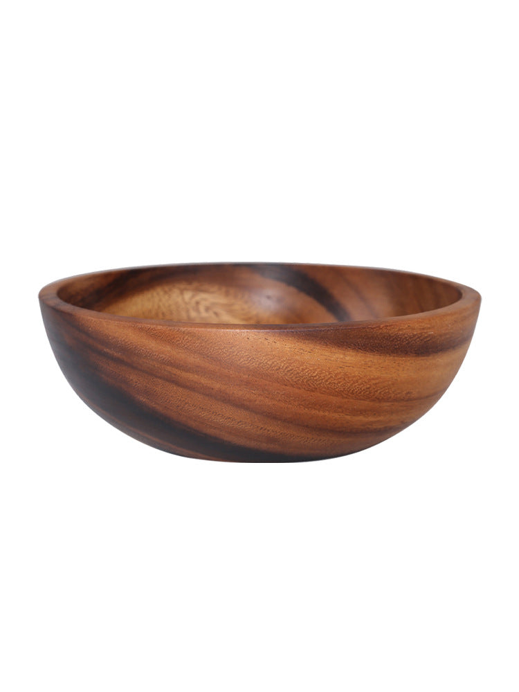 Acacia wooden bowl wooden tableware - Mubimart -  