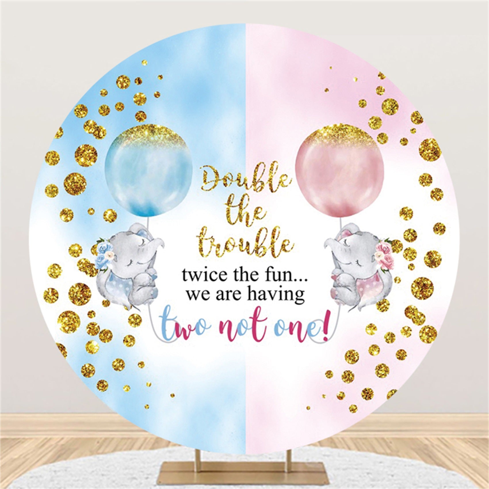 Activity Party Banquet Baby Shower Photo Round Background Fabric - Mubimart -  