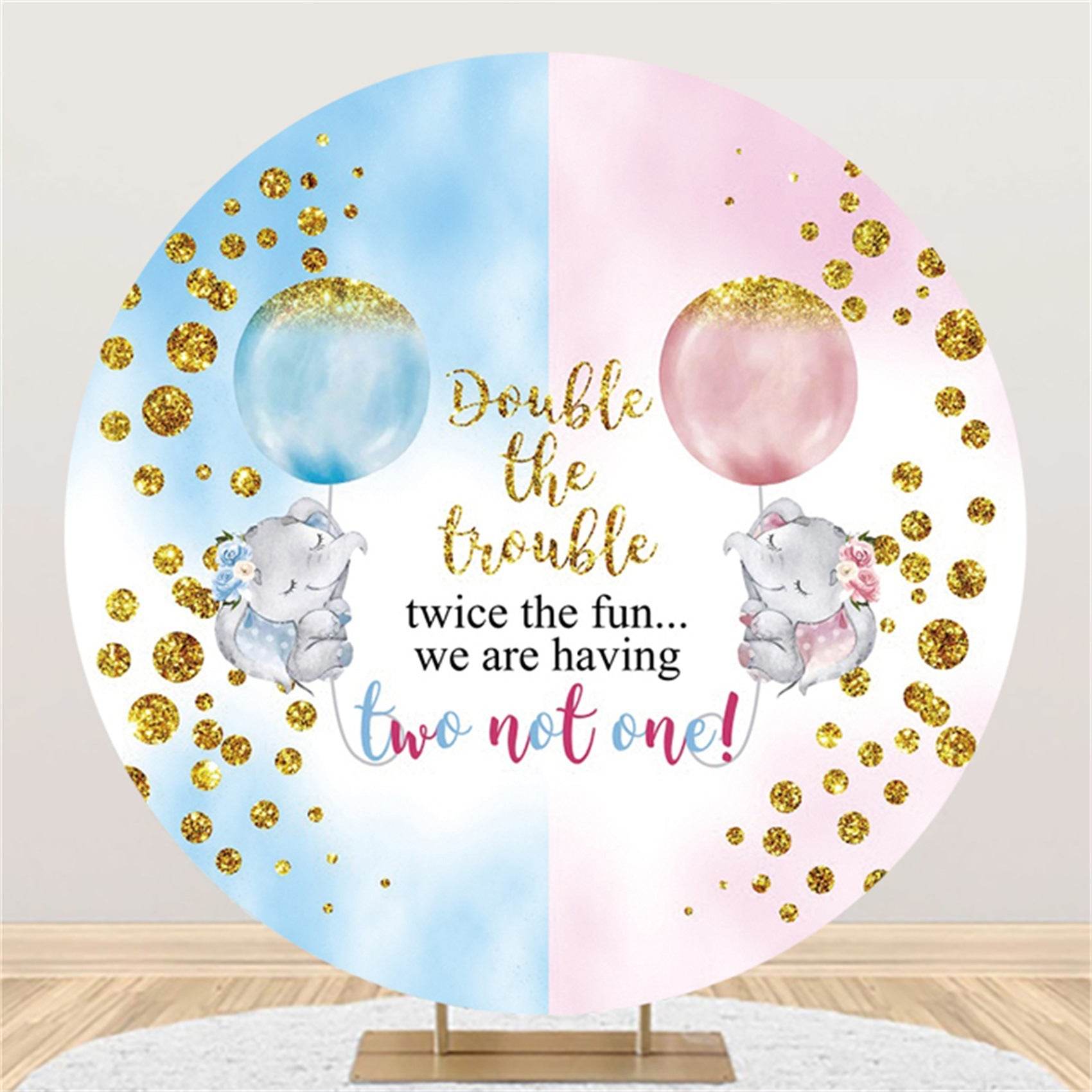 Activity Party Banquet Baby Shower Photo Round Background Fabric - Mubimart