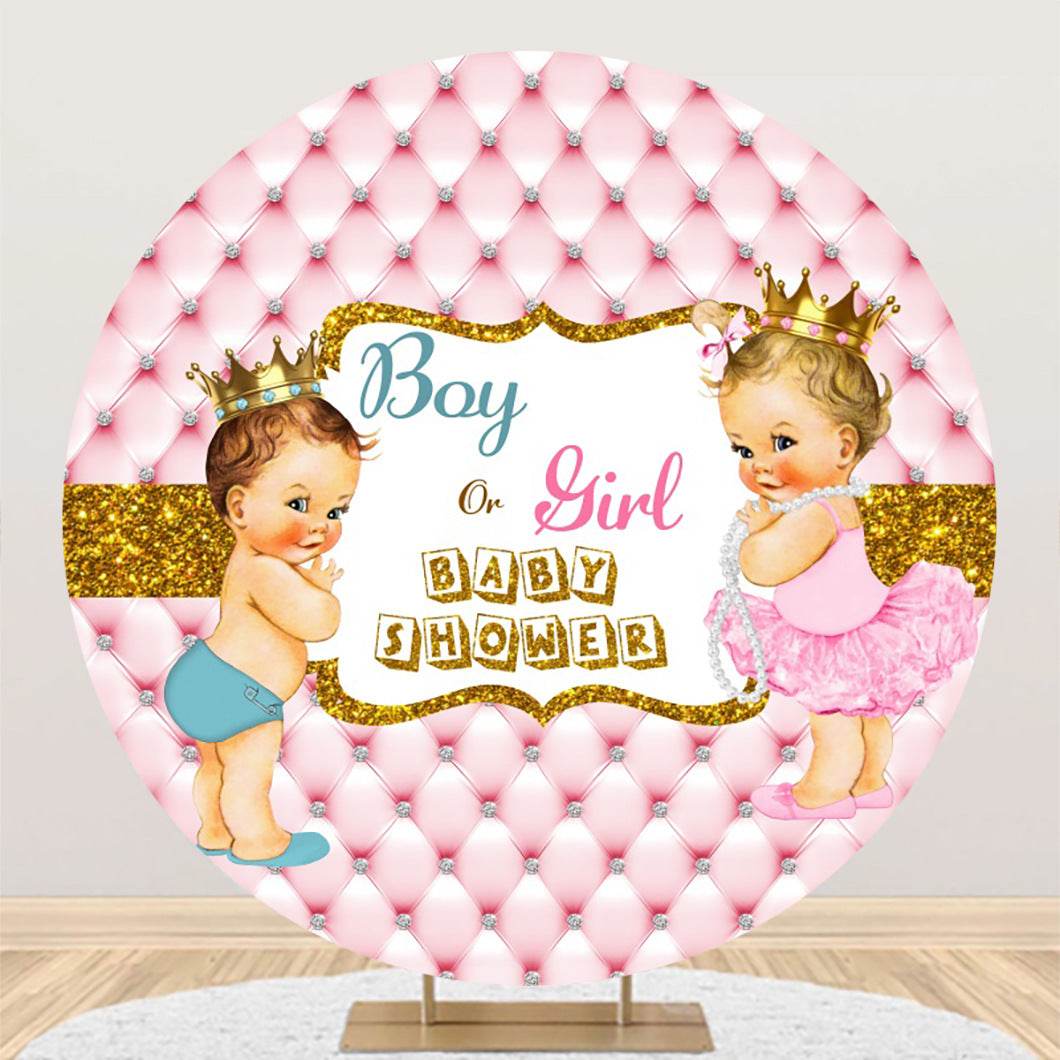 Activity Party Banquet Baby Shower Photo Round Background Fabric - Mubimart