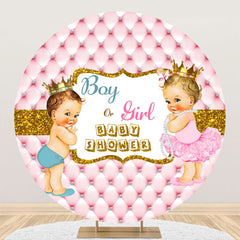 Activity Party Banquet Baby Shower Photo Round Background Fabric - Mubimart - Baby Shower Decor 