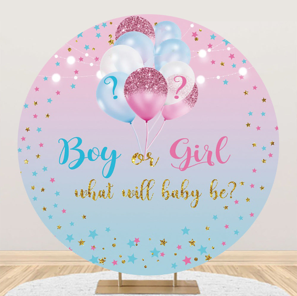 Activity Party Banquet Baby Shower Photo Round Background Fabric - Mubimart -  