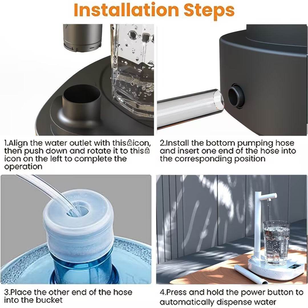 Added Extension Tupe Water Dispenser Automatic Water Bottle Desktop Rechargeable Water Dispenser With Stand - Mubimart