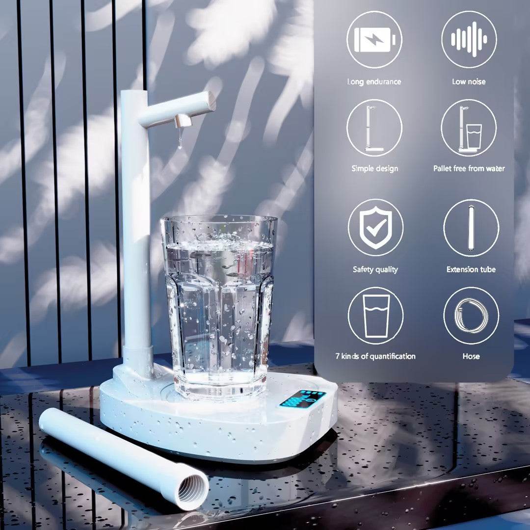Added Extension Tupe Water Dispenser Automatic Water Bottle Desktop Rechargeable Water Dispenser With Stand - Mubimart