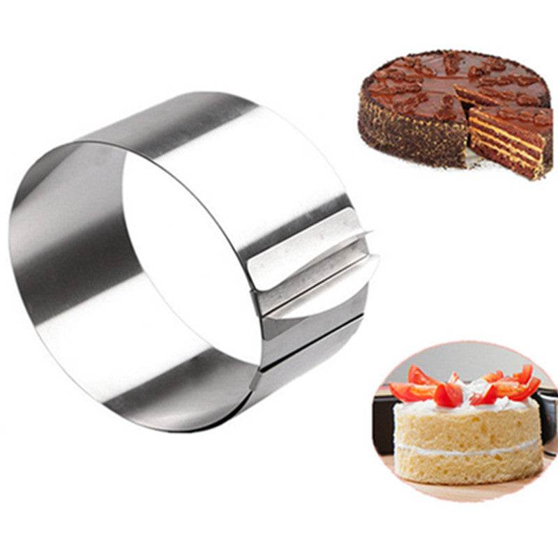 Adjustable stainless steel cake pan - Mubimart