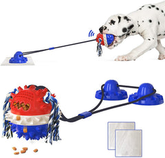 Aggressive Chew Dog Toy Large Dog Interactive Toy Aggressive Chew Dog Indestructible Toy Suction Cup - Mubimart - Dog Toys 