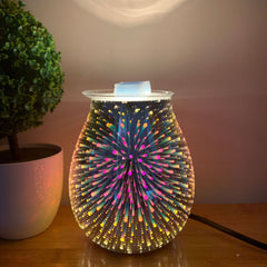 Air Humidifier  Fireworks Cool Home Mist Humidifier Aroma Diffuser Glass Vase Mist Maker - Mubimart -  