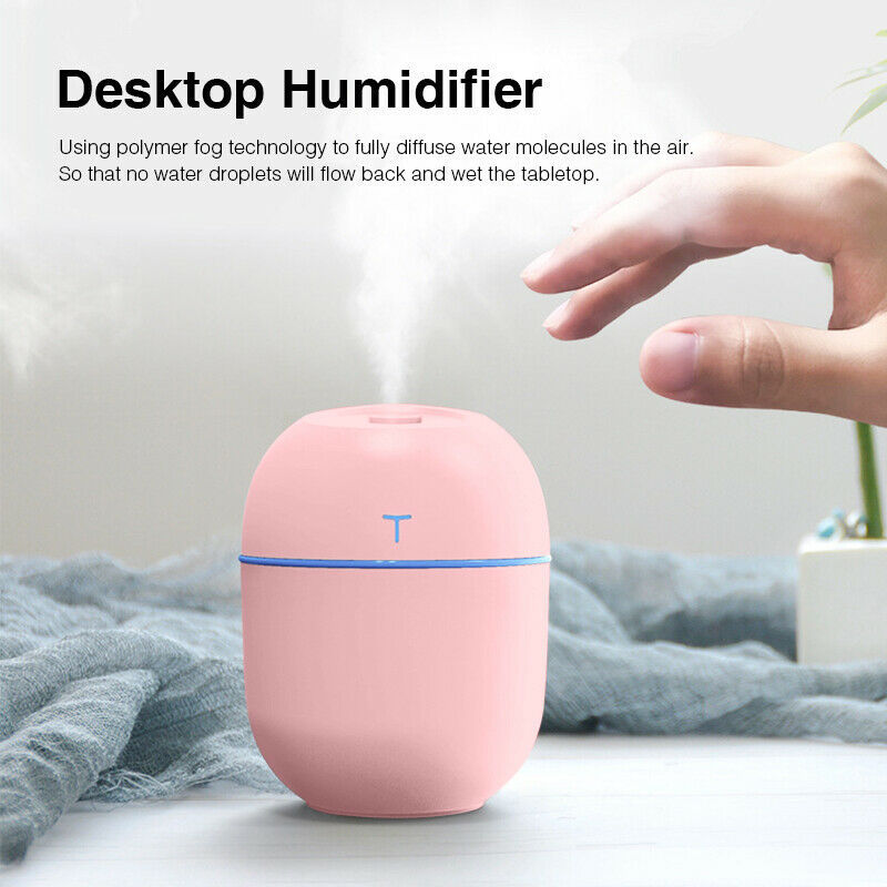 Air Humidifier Mini Ultrasonic USB Essential Oil Diffuser Car Purifier Aroma Anion Mist Maker For Home Car - Mubimart - Mist Humidifiers 