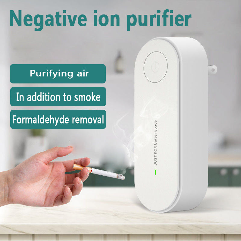 Air Purifier Anion, Mini Portable Air Purification Air Freshener Ionizer Cleaner Dust Cigarette Smoke Remover Toilet Deodorant - Mubimart -  