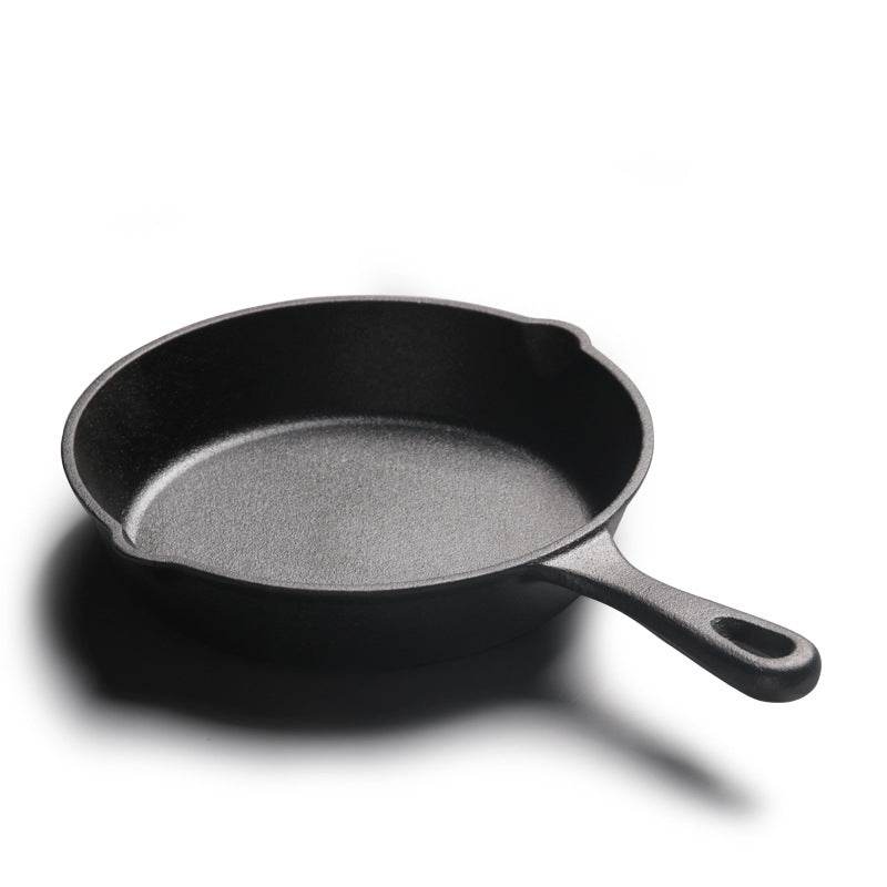 All-in-one Small Frying Panflat-bottomed Frying Pan, Cast Iron Pan - Mubimart