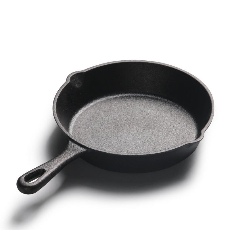 All-in-one Small Frying Panflat-bottomed Frying Pan, Cast Iron Pan - Mubimart -  