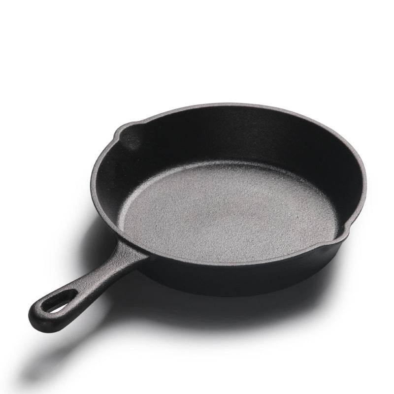 All-in-one Small Frying Panflat-bottomed Frying Pan, Cast Iron Pan - Mubimart