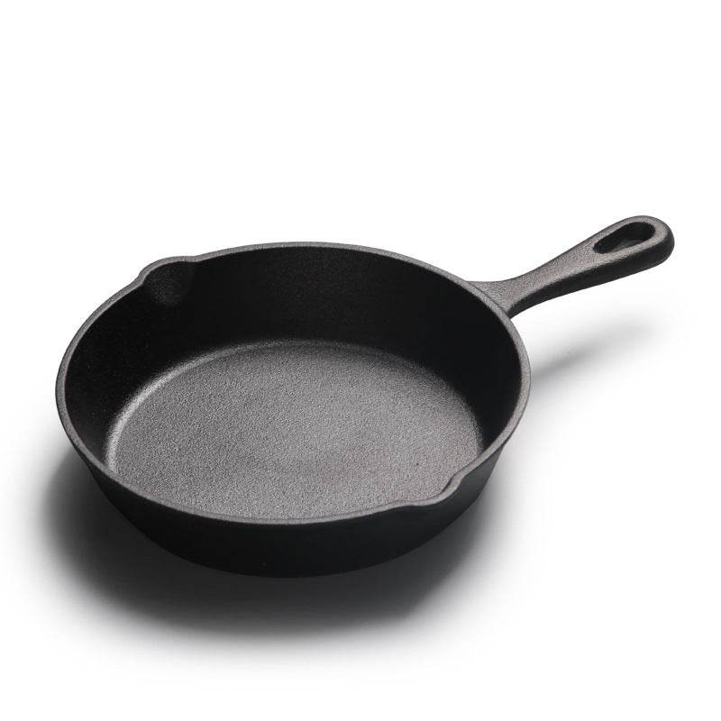 All-in-one Small Frying Panflat-bottomed Frying Pan, Cast Iron Pan - Mubimart