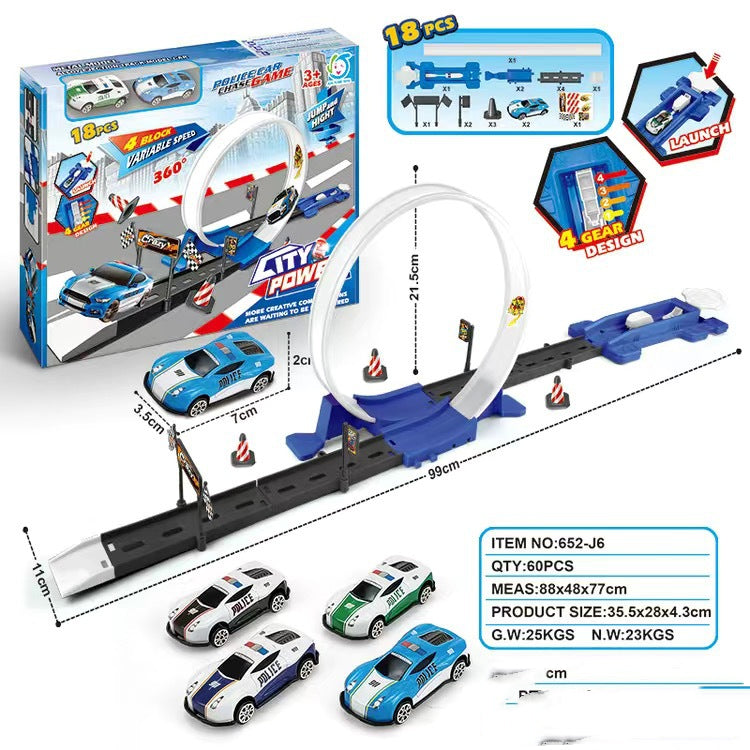 Alloy Racing Track Catapult Car Boy Car Track Kids Toy - Mubimart -  