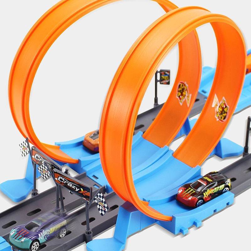 Alloy Racing Track Catapult Car Boy Car Track Kids Toy - Mubimart