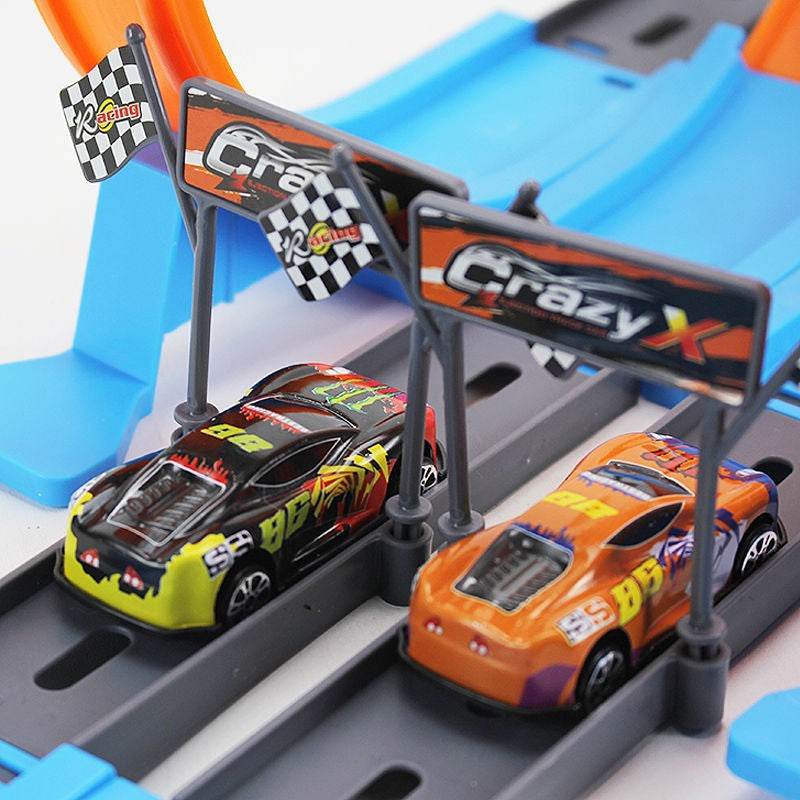 Alloy Racing Track Catapult Car Boy Car Track Kids Toy - Mubimart
