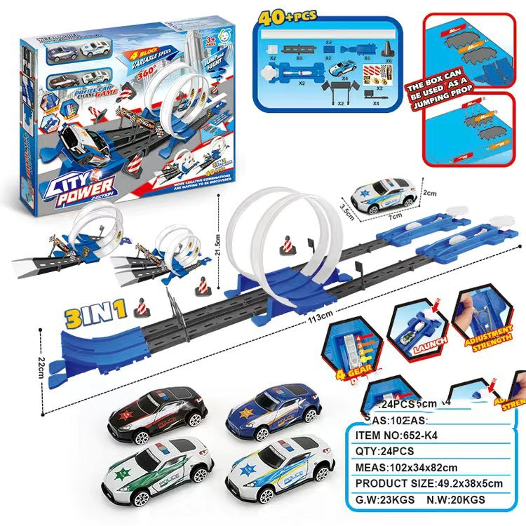 Alloy Racing Track Catapult Car Boy Car Track Kids Toy - Mubimart -  