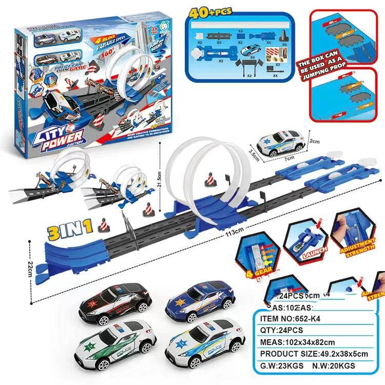 Alloy Racing Track Catapult Car Boy Car Track Kids Toy - Mubimart