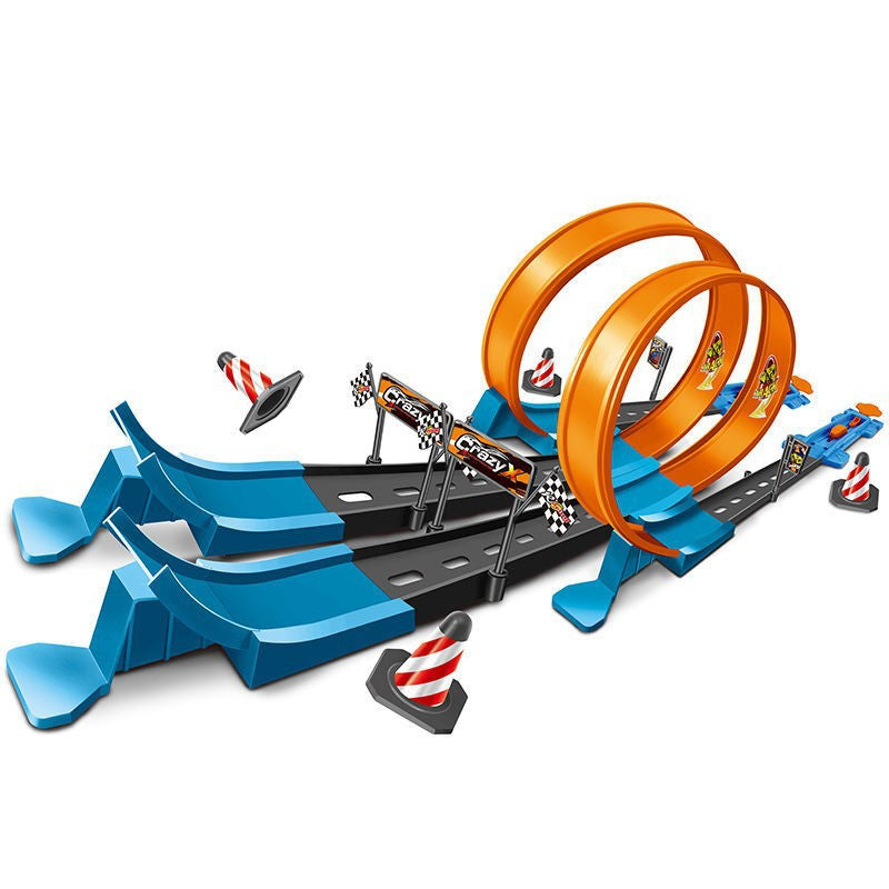 Alloy Racing Track Catapult Car Boy Car Track Kids Toy - Mubimart -  