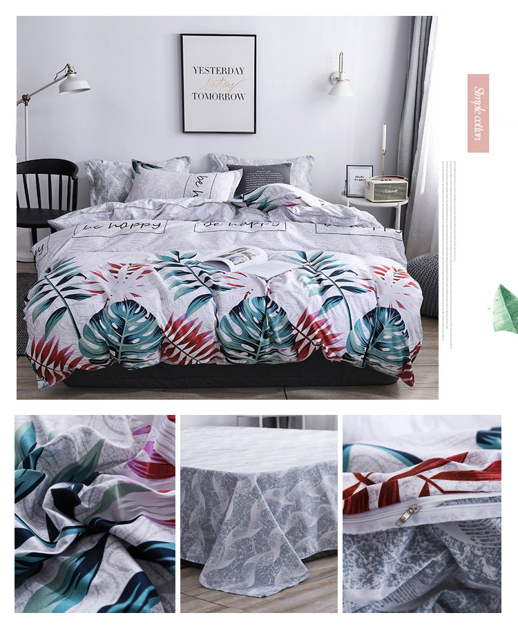 Aloe Cotton Sheets Four-piece Bedding - Mubimart -  