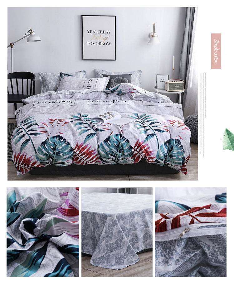 Aloe Cotton Sheets Four-piece Bedding - Mubimart