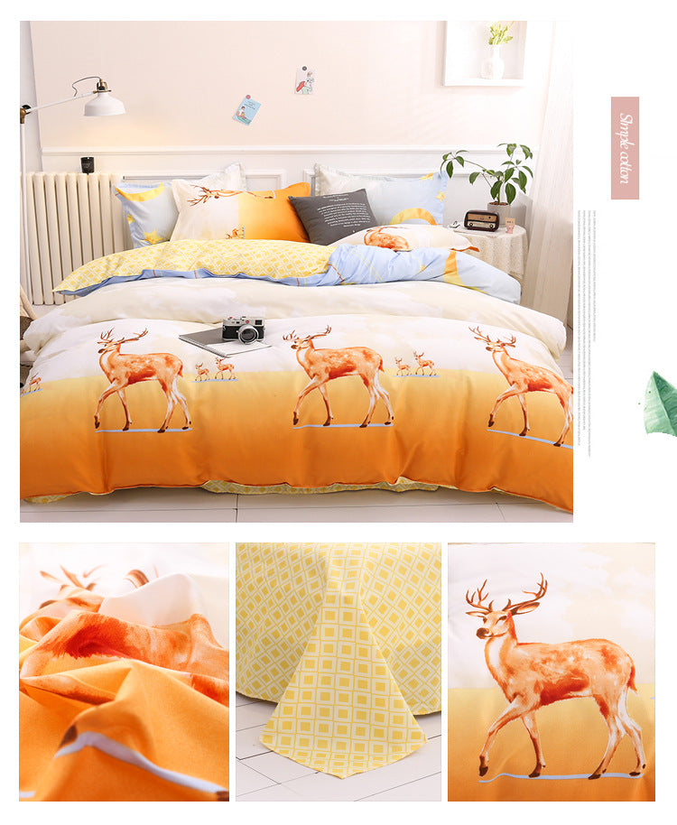 Aloe Cotton Sheets Four-piece Bedding - Mubimart -  