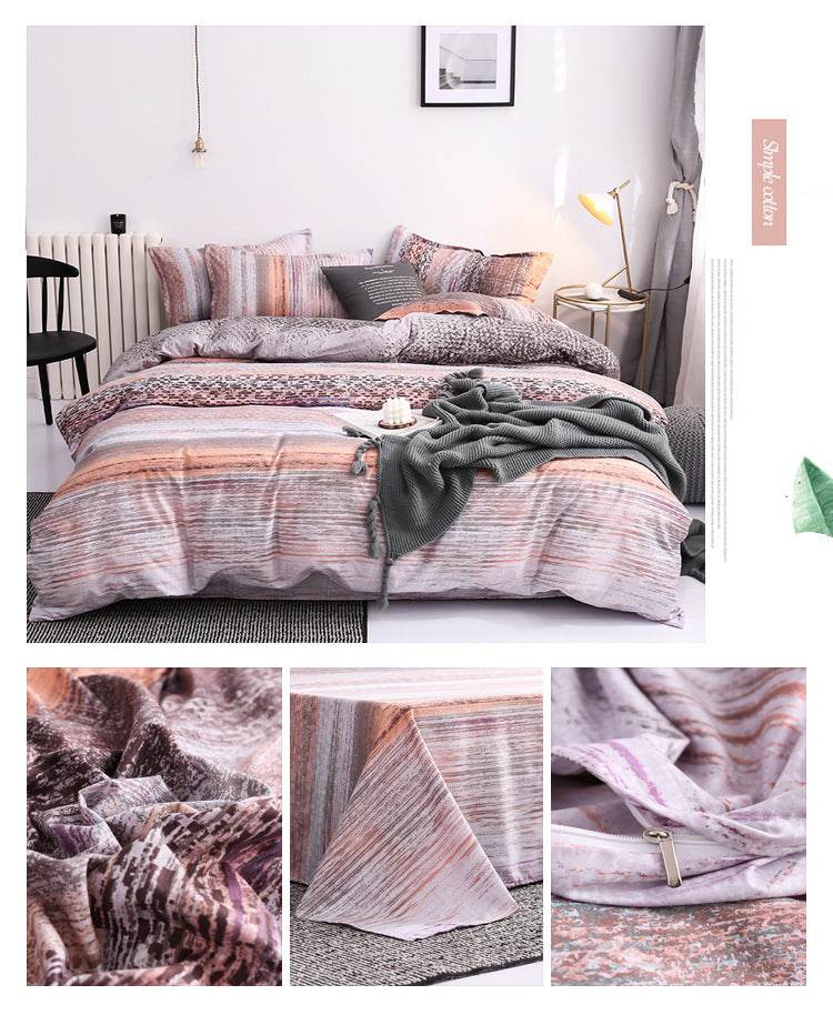 Aloe Cotton Sheets Four-piece Bedding - Mubimart